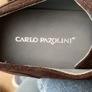 Carlo Pazolini Men\'s suede dark brown lace up shoe. NWOT. Carlo Pazolini Brown Suede Lace up Men main image 3